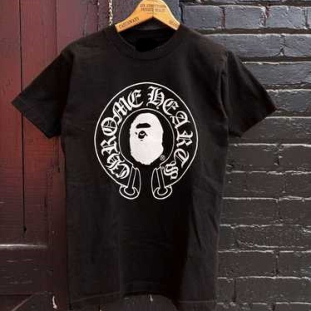 BAPE x Chrome Hearts Baby Milo T-shirt Black reprint